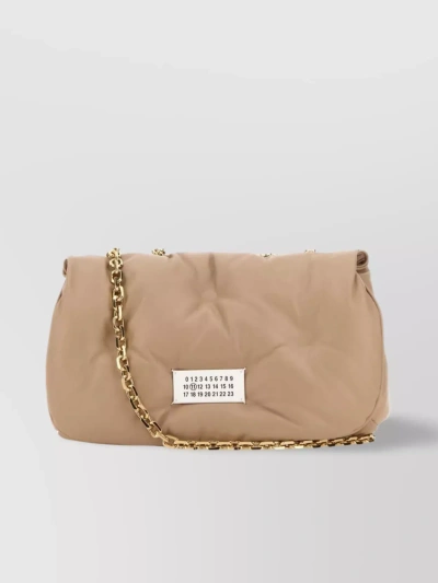 Maison Margiela Glam Slam Chain-link Shoulder Bag Dusty In Cream