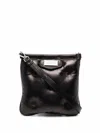 Maison Margiela Glam Slam Mini Flat Pocket Shoulder Bag In Black