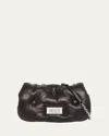 Maison Margiela Glam Slam Puffy Flap Shoulder Bag In Black