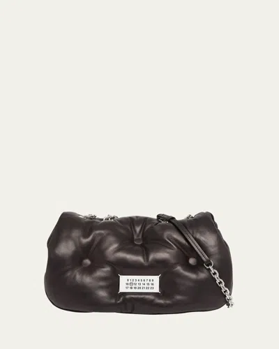 Maison Margiela Glam Slam Puffy Flap Shoulder Bag In Black