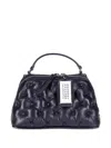 Maison Margiela Glam Slam Quilted Leather Tote Bag In Blue