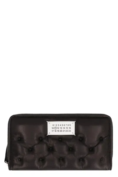 Maison Margiela Glam Slam Quilted Leather Wallet In Brown