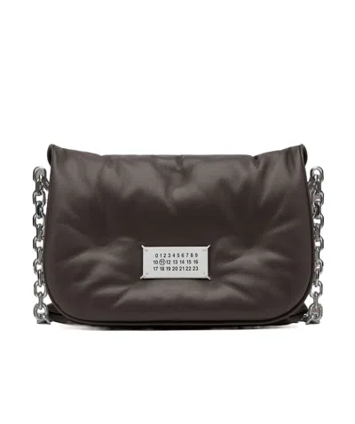 Maison Margiela Glam Slam Quilted Messenger Bag In Black