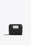 Maison Margiela Glam Slam Quilted Leather Wallet In Black