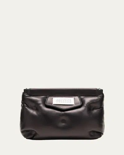 Maison Margiela Glam Slam Red Carpet Mini Quilted Clutch Bag In Black