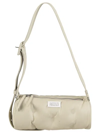 Maison Margiela Glam Slam Round Shoulder Bag In Neutral