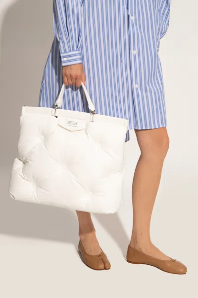 Maison Margiela ‘glam Slam Shopper Large' Shopper Bag In White