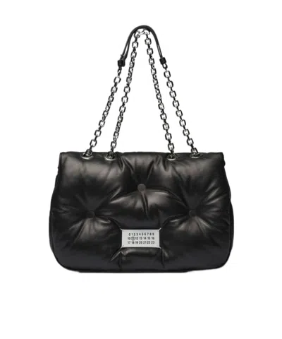 Maison Margiela Glam Slam Chain Shoulder Bag In Black