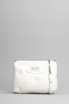 MAISON MARGIELA GLAM SLAM SHOULDER BAG IN WHITE LEATHER