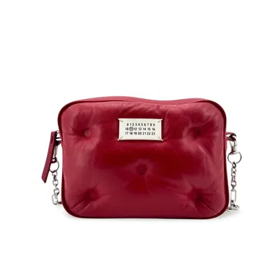 Pre-owned Maison Margiela Glam Slam Small Camera Bag Leather Red Leather Shoulder Bag Bag ()