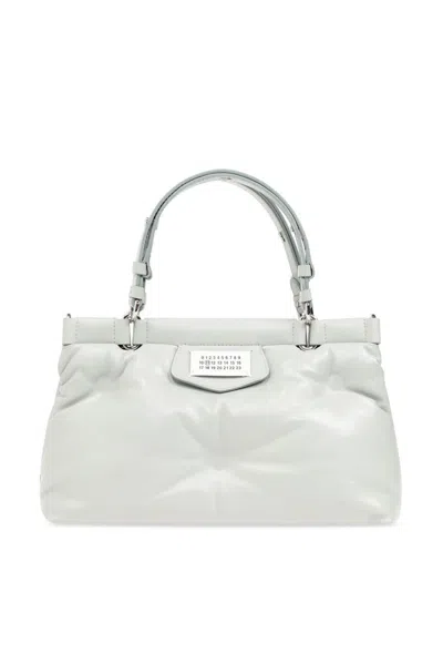 Maison Margiela Glam Slam Small Top Handle Bag In Gray