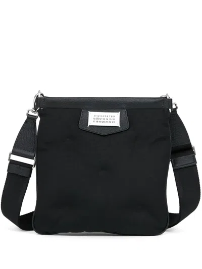 Maison Margiela Logo-patch Shoulder Bag In Black