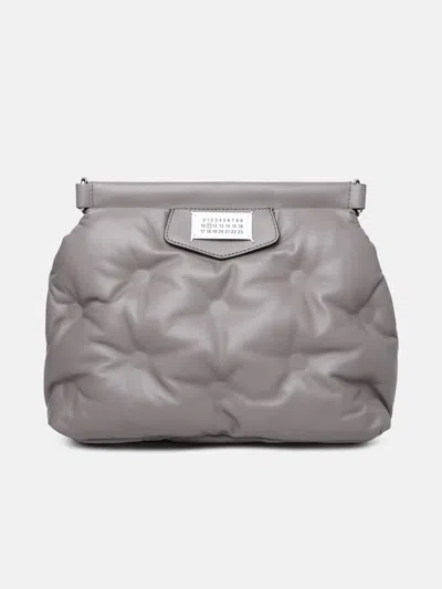Maison Margiela 'glam Slam' Taupe Nappa Leather Crossbody Bag In Gray