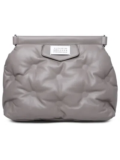 Maison Margiela Glam Slam Taupe Nappa Leather Crossbody Bag In Gray