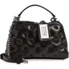 Maison Margiela Glam Slam Trapezoid Leather Top Handle Bag In Black
