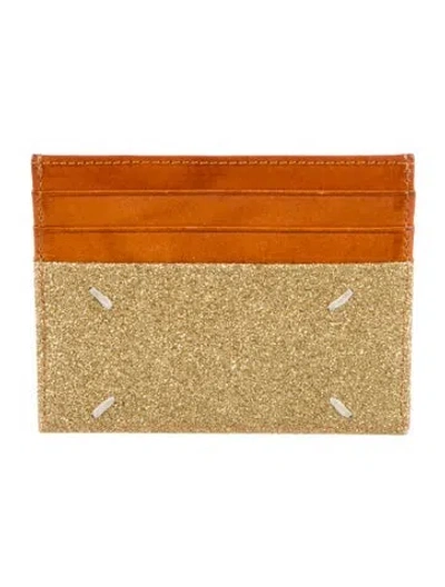 Pre-owned Maison Margiela Glitter Colorblock Pattern Card Holder