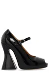 Maison Margiela 150 Mary-jane Platform Pumps In Patent Leather In Nero