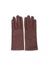 Maison Margiela Four Stitches Gloves In Brown