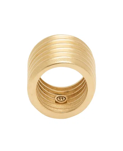 Maison Margiela Gold Bolt And Nut Ring In Yellow
