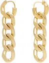 MAISON MARGIELA GOLD GOURMETTE COLLECTION EARRINGS