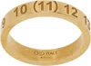 Maison Margiela Gold Number Reference Ring In 950 Yellow Gold Plat