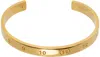 MAISON MARGIELA GOLD NUMERICAL CUFF BRACELET