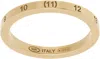 Maison Margiela Gold Numerical Ring In 950 Yellow Gold Plat