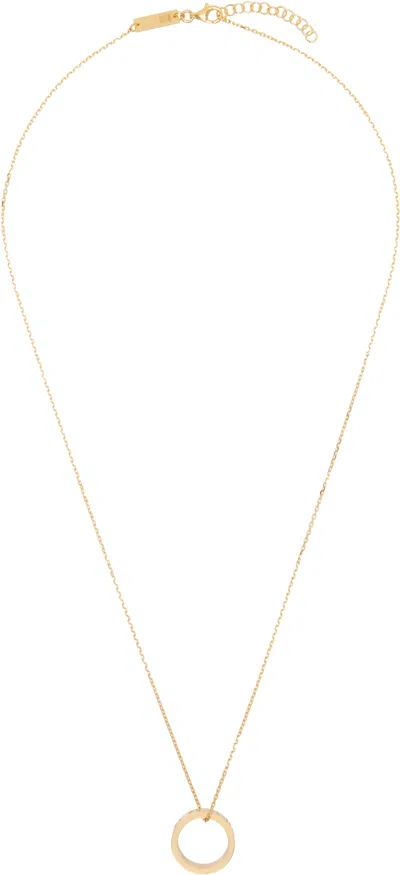 Maison Margiela Gold Numerical Ring Necklace