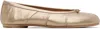 Maison Margiela Gold Tabi New Ballerina Flats In Brown