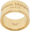 Maison Margiela Gold Wide Band Ring In 950 Yellow Gold Plat