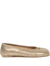 Maison Margiela Golden Slip-on Ballet Flats In Gold