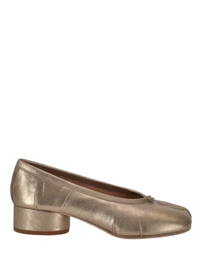 Maison Margiela Golden Slip On Ballet Flats