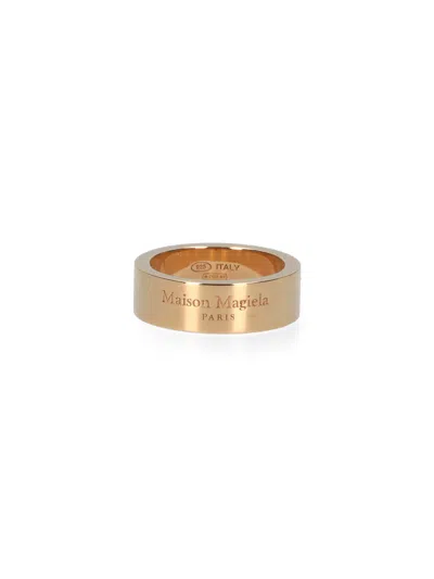 Maison Margiela Gold-plated Sterling Silver Circular Logo Ring