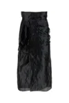 Maison Margiela Asimmetryc Longuette Skirt With Bows