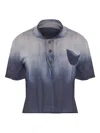 Maison Margiela Poloshirt Mit Farbverlauf In Blue
