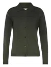 Maison Margiela Gradient-effect Spread-collar Cardigan In Green