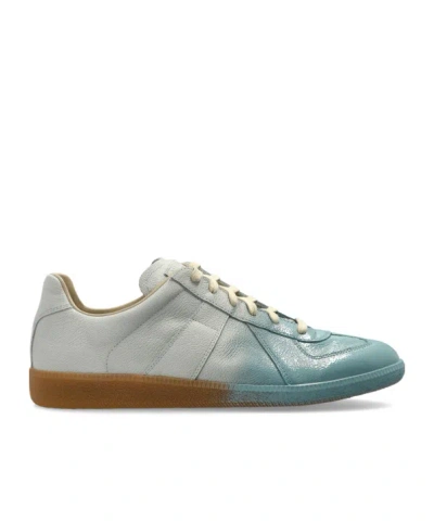 Maison Margiela Gradient Low-top Sneakers In Blue