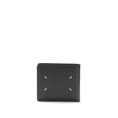 Maison Margiela Grained Calf Leather Wallet In Black
