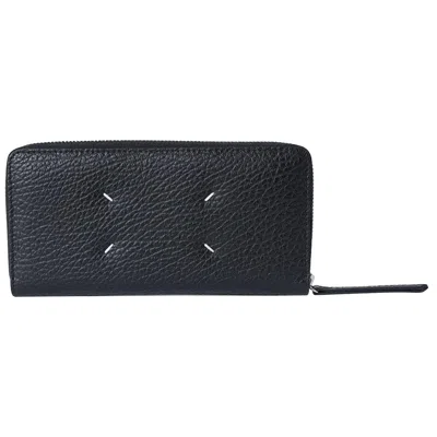 Pre-owned Maison Margiela Grained Leather Wallet 'black' | Men's Size Onesize