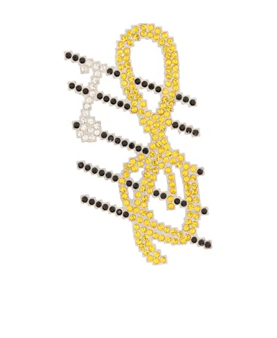 Maison Margiela Graphic Color Brooch In Multicolor