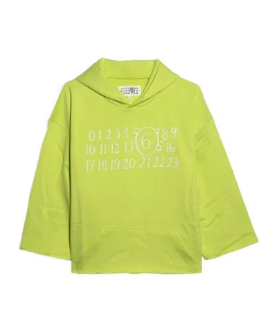 Maison Margiela Graphic Hooded Sweatshirt In White