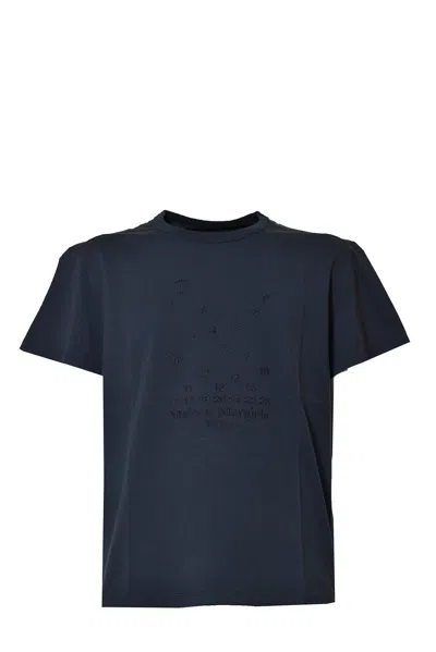 Maison Margiela Graphic-printed Crewneck T-shirt In Charcoal