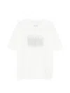Maison Margiela Neutrals Scattered Numbers Rectangular Cotton T-shirt In White