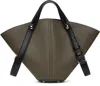 Maison Margiela Gray Dress-age Small Bag In Ha756 Graphite/black