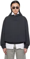 MAISON MARGIELA GRAY EMBROIDERED HOODIE