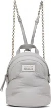 Maison Margiela Gray Glam Slam Backpack In T8058 Glacial