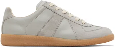 Maison Margiela Light Grey Replica Sneakers In White