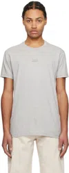 Maison Margiela Gray Stamp Logo T-shirt In 801m Grey Melange