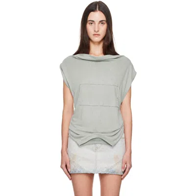 Maison Margiela Gray Twisted Upside-down T-shirt