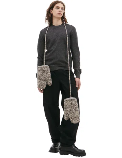 Maison Margiela Gray Wool Sweater In Grey
